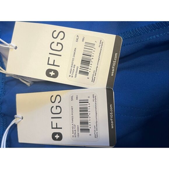 Figs 5xl Rafaela 3 pocket top high waisted Zamora pants scrub set Aya healthcare - Picture 9 of 9